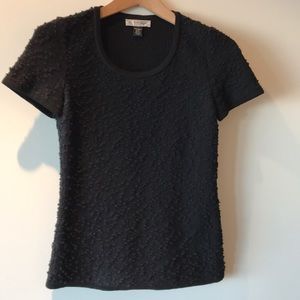 St. John Black Knitted Top